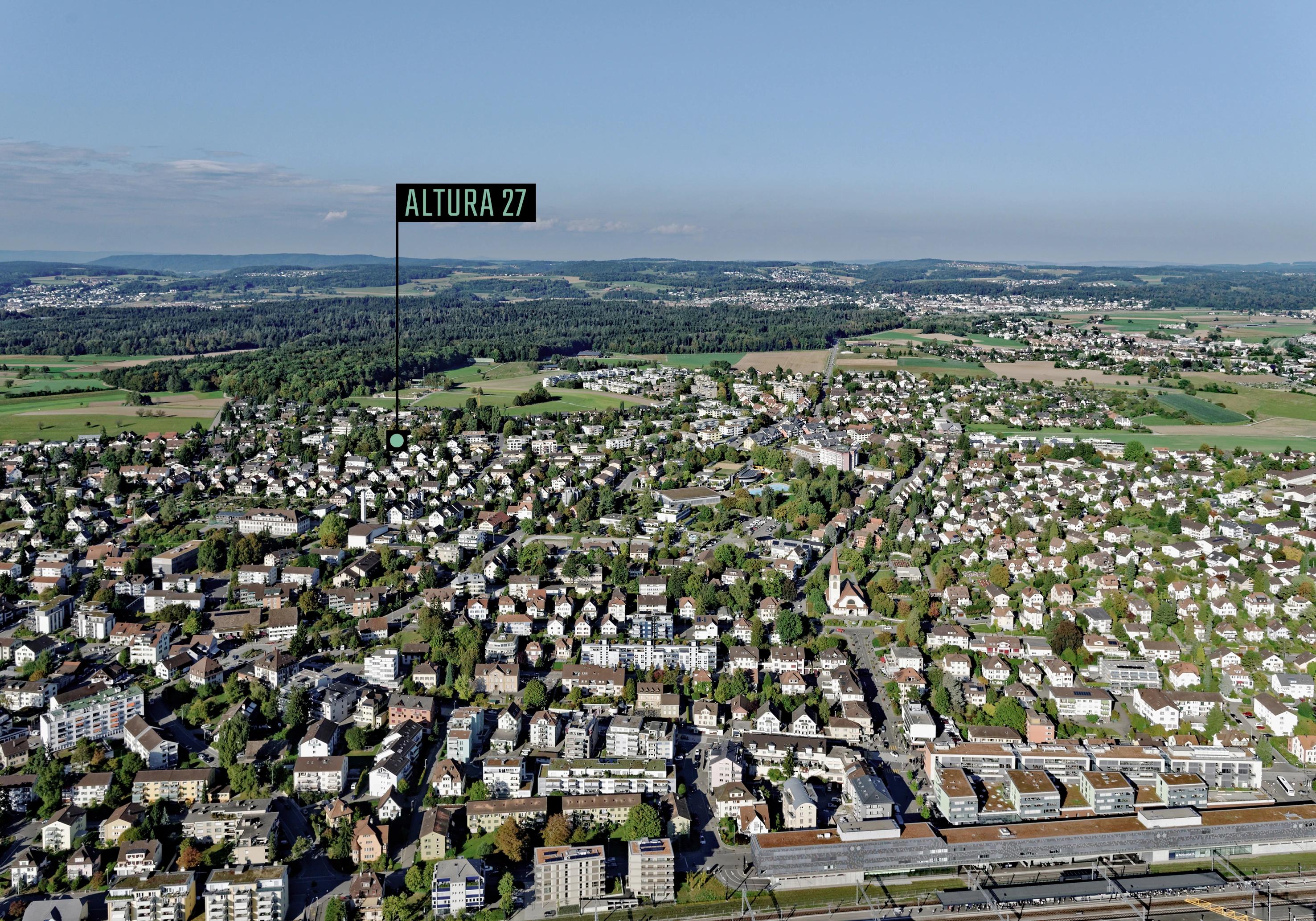 Dronenfoto von Wallisellen